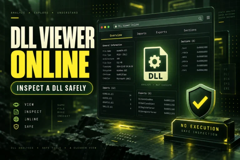 DLL Viewer Online: How to Inspect a DLL Safely — illustrated DLL guide thumbnail