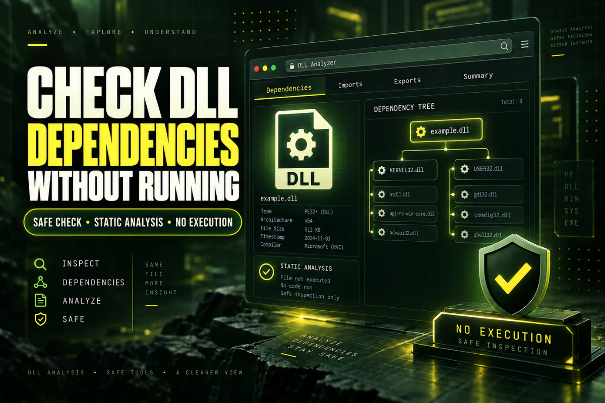 How to Check DLL Dependencies Without Running the File — illustrated DLL guide thumbnail