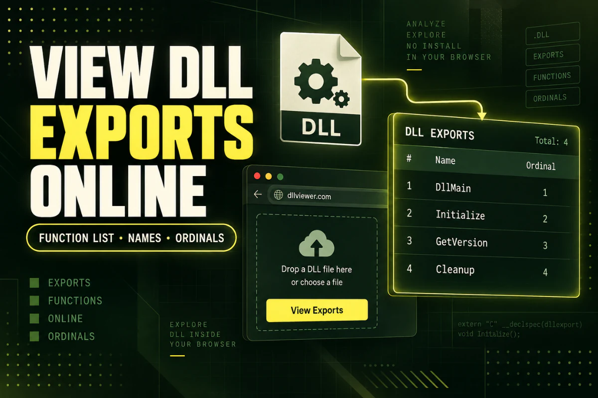How to View DLL Exports Online — illustrated DLL guide thumbnail