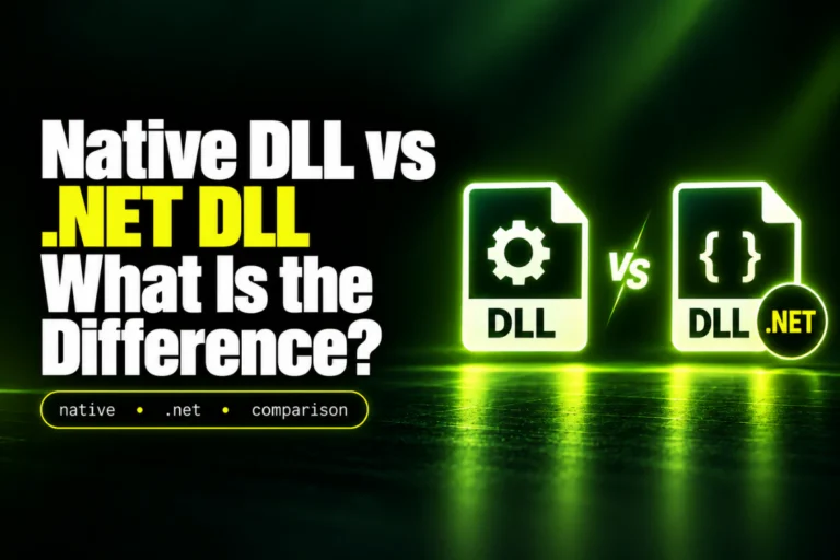 Native DLL vs .NET DLL: What Is the Difference? — illustrated DLL guide thumbnail